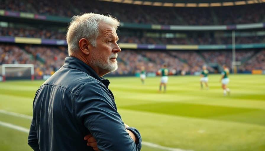 Springboks coach observing training on a rugby field