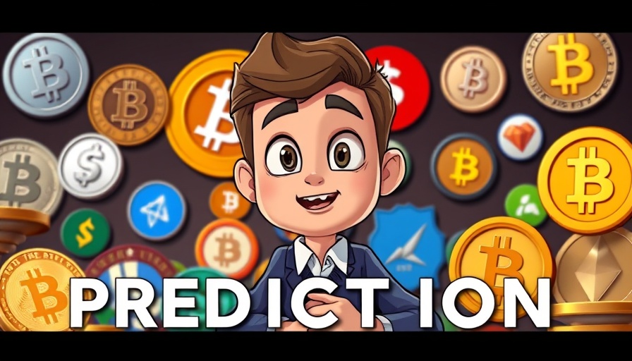 Crypto Predictions 2025 animated discussion with cryptocurrency logos.