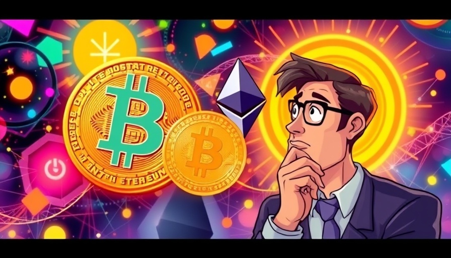 Vibrant digital collage illustrating OTC trading with Bitcoin and Ethereum.