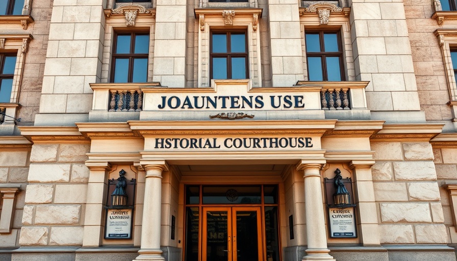 Amber Lee Hughes confession - Johannesburg courthouse entrance.