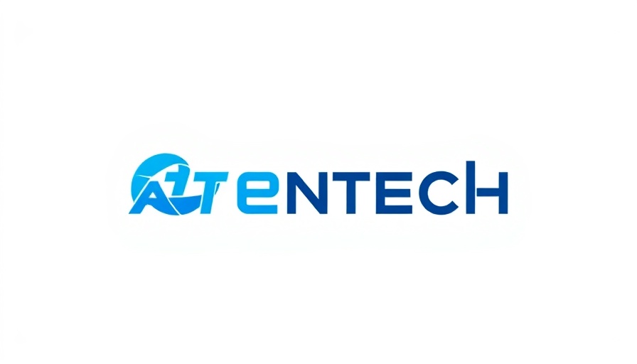 Modern tech logo representing Edge AI Innovation, sleek design in blue.