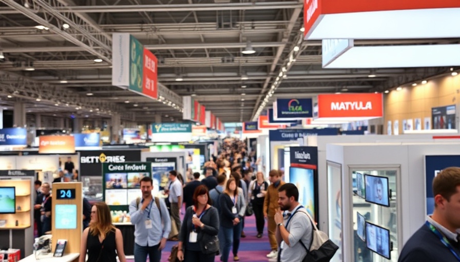 Vibrant trade show booths attracting leads in a bustling exhibition hall.