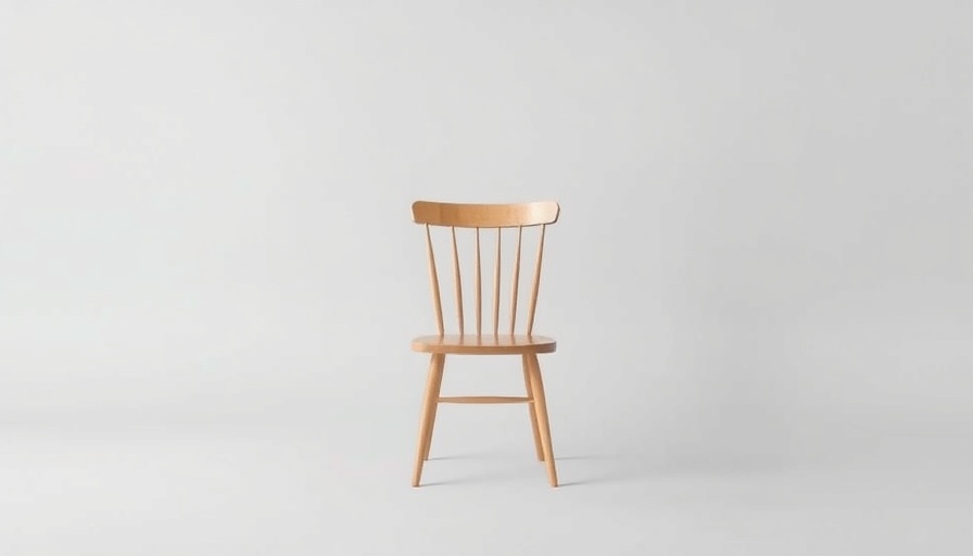 Minimalist chair symbolizing resilience in public sector financial reporting.