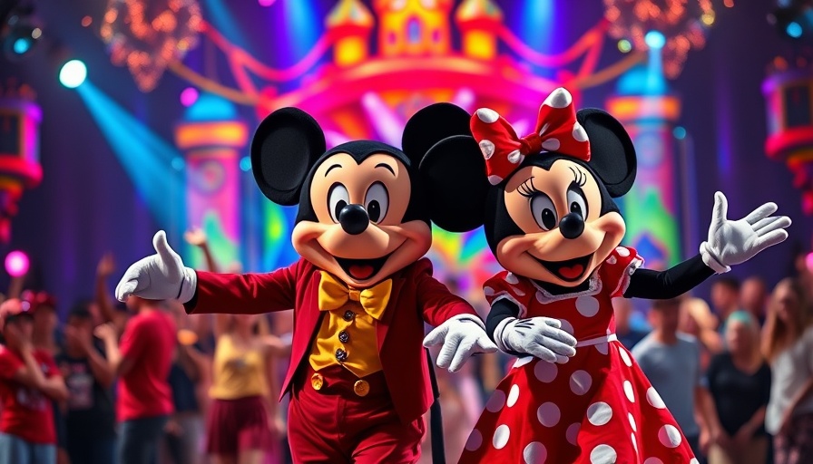 Mickey and Minnie Mouse performing at Hong Kong Disneyland 2025 event.