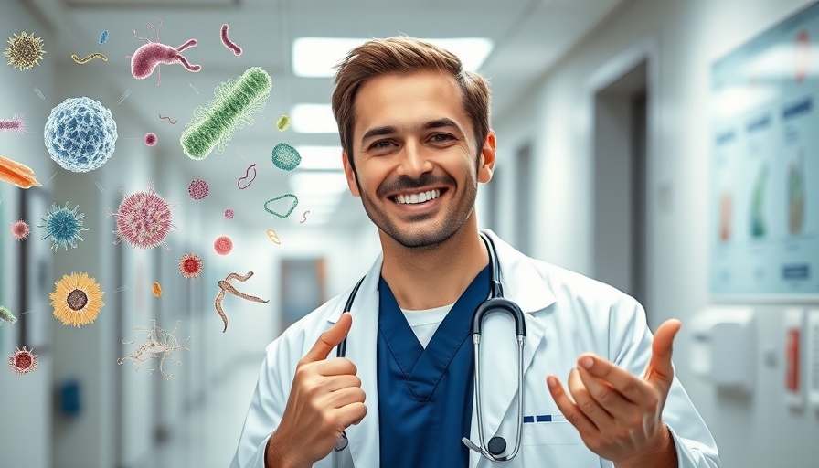 Gut Health and Microbiome: Doctor explaining gut microbiome.
