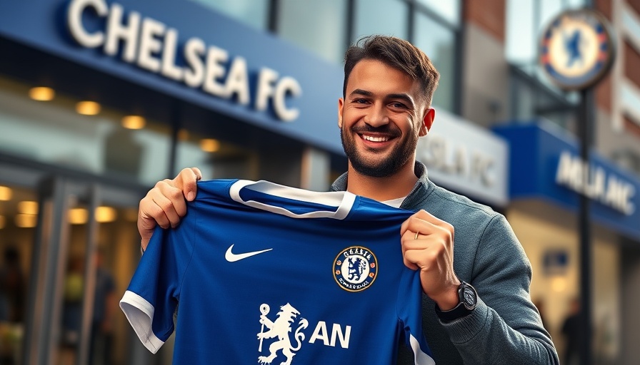 Smiling man outdoors holding a Chelsea FC jersey, Jorrel Hato joins Chelsea.