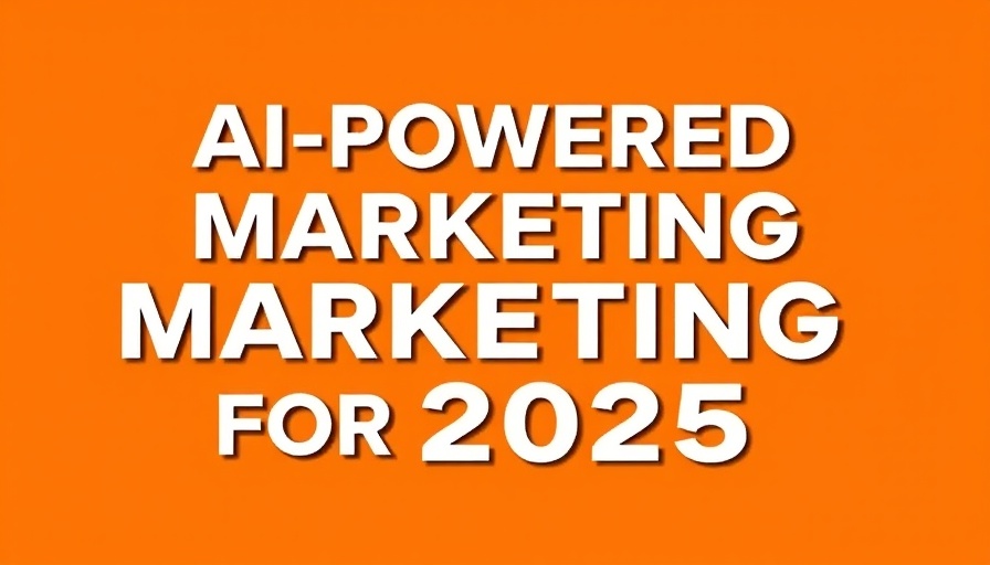 AI Powered Marketing Agencies 2025 text on orange background.