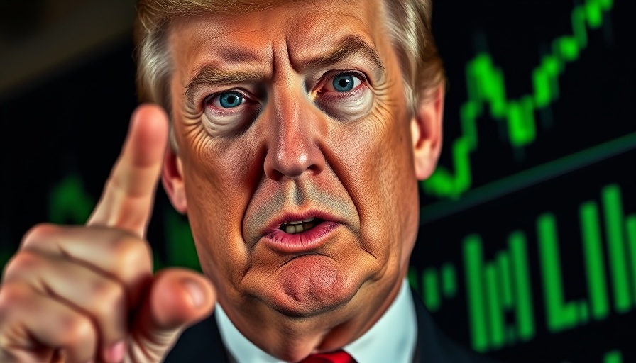 Trump Bitcoin Executive Order news with stock market chart.