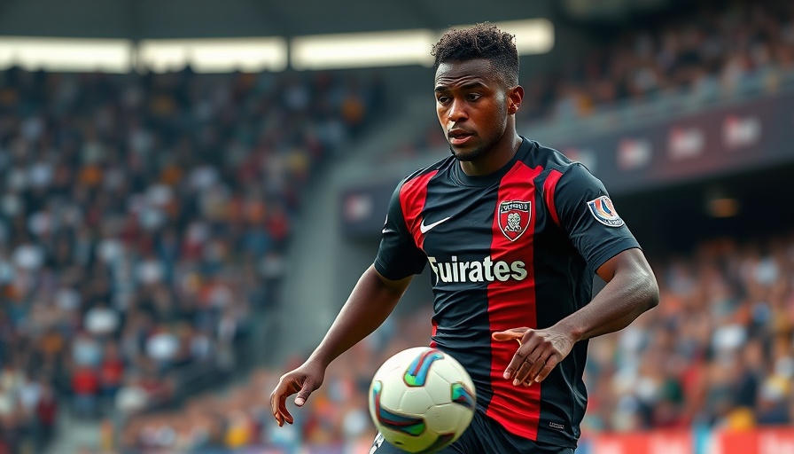 Orlando Pirates player skillfully dribbling ball during match.