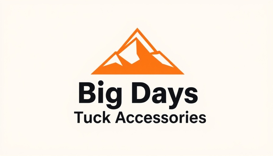Minimalist truck accessories logo designed for new merchant advertisers.