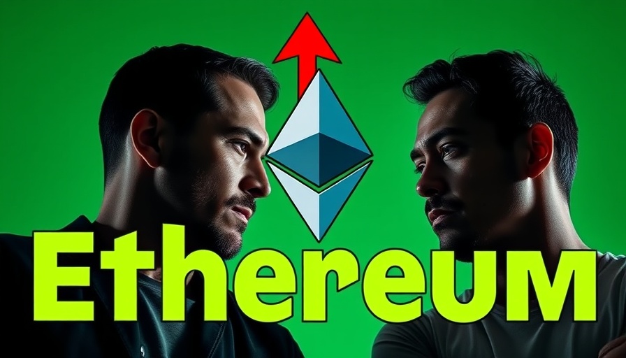 Dramatic discussion on Ethereum price prediction with bold graphics.