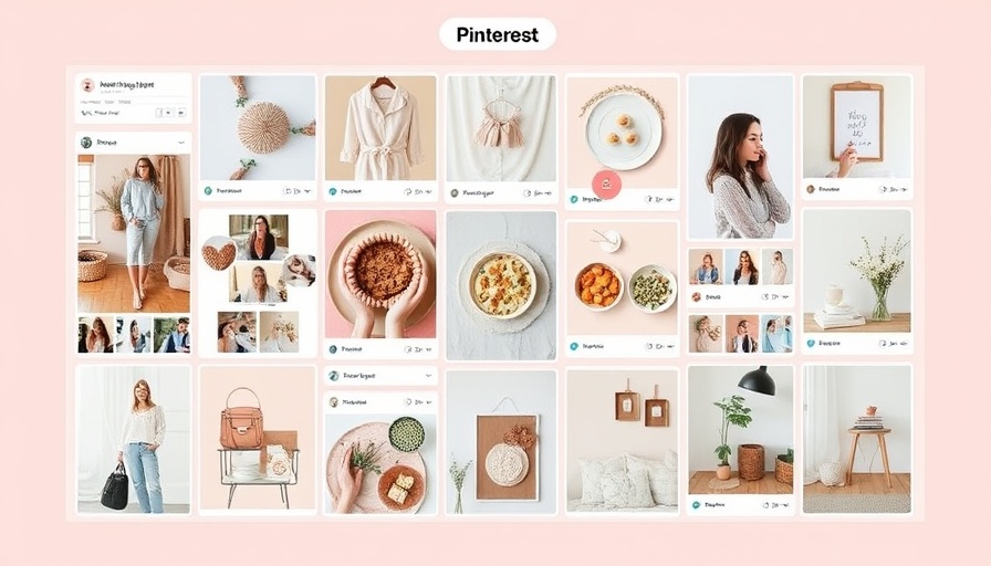 Pinterest marketing tactics displayed in aesthetic collage of lifestyle images.