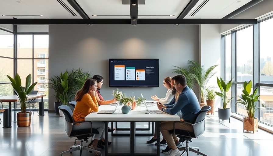 Modern office with team working on Coimbatore website design services.