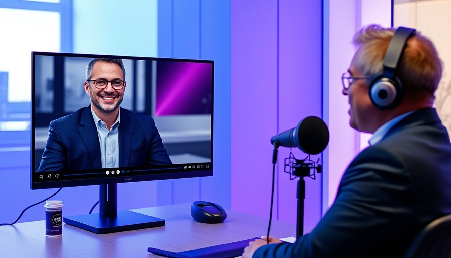 AI in digital marketing discussion with two professionals in a video call.