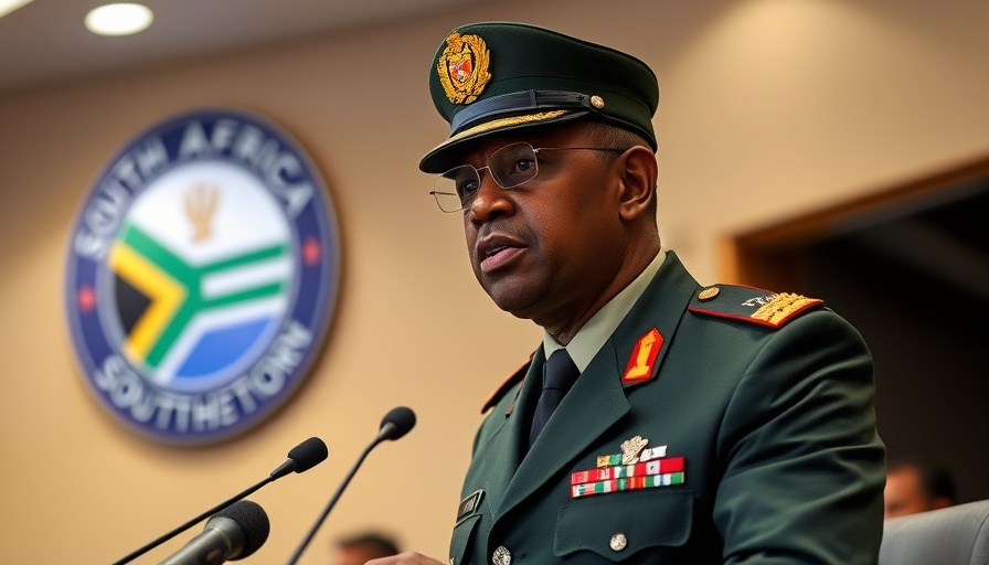 Military officer discusses South African foreign policy.