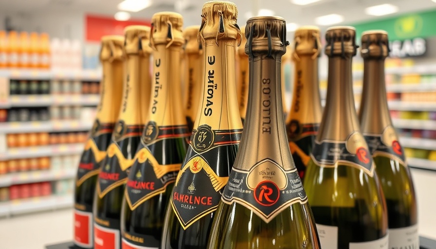 Americans Drinking Less: Close-up of wine bottles in a store aisle.
