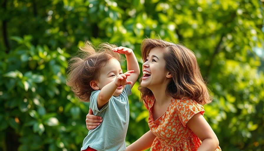Joyful child and adult playing outdoors, representing parenting dynamics.