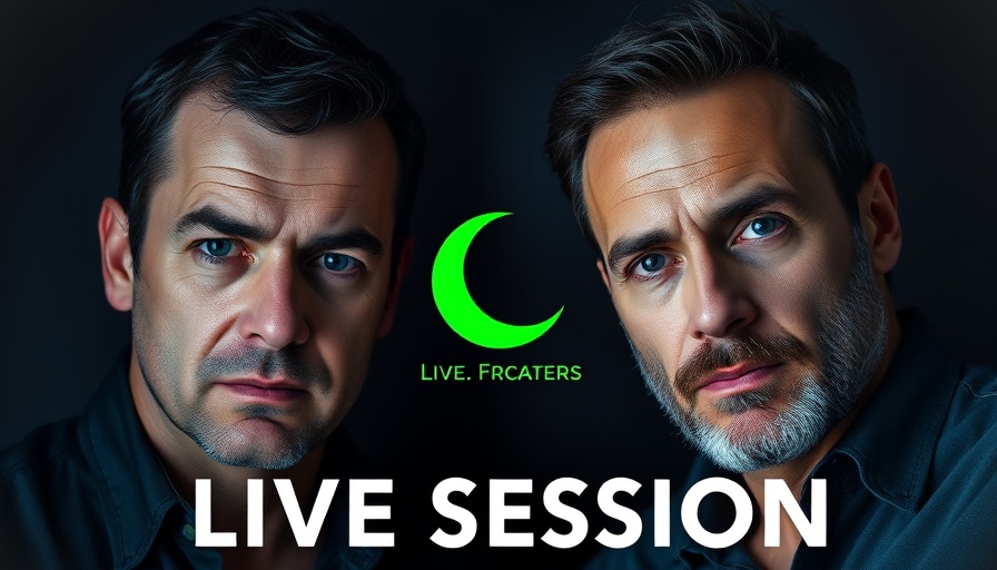 Daily Crypto Live session with crescent moon logo.