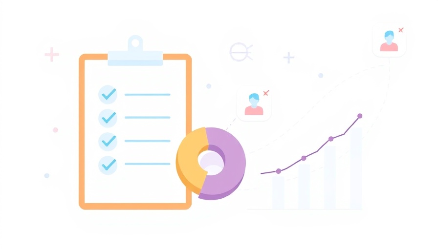 Illustration of AI tools with charts and graphs for business growth.