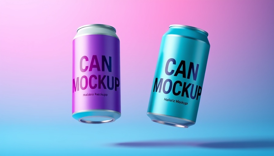 Rendering brand manuals on Behance: realistic can mockups with vibrant labels.