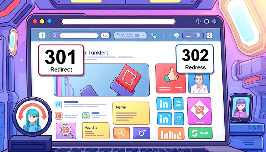 Illustration of web redirects and interface, explaining how to apply redirects.