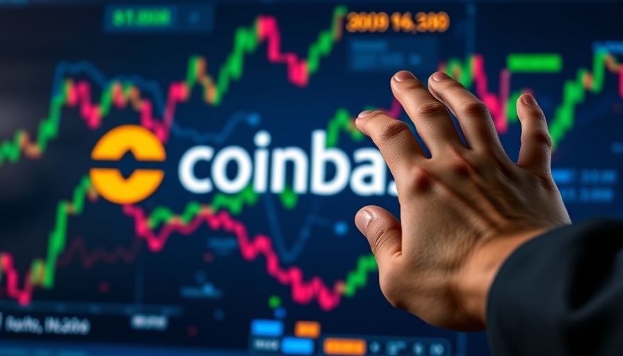 Coinbase earnings report exposure with abstract financial theme.