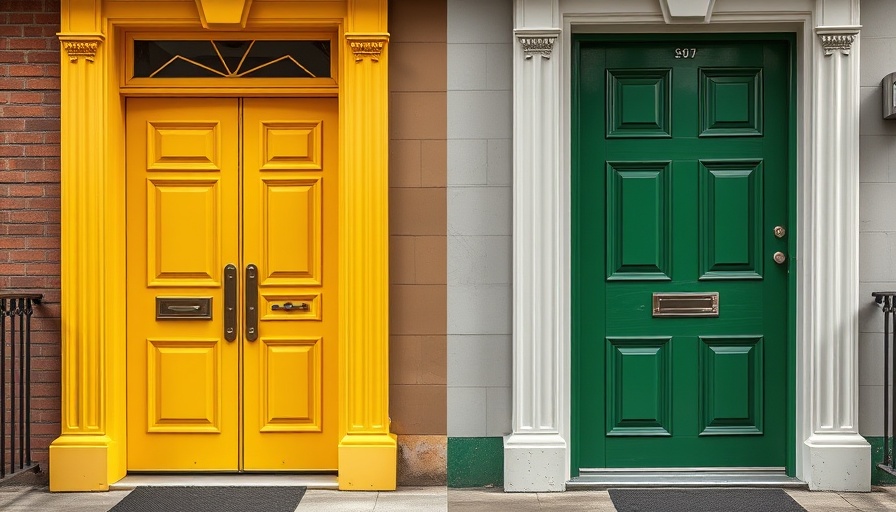 Contrasting colorful doors representing choices, emphasizing 'Customer Experience vs. the Customer's Experience'.