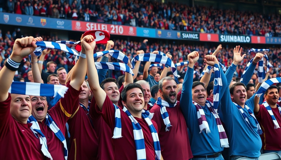 Fans wave Rapids scarves celebrating win, adding energy to the match.
