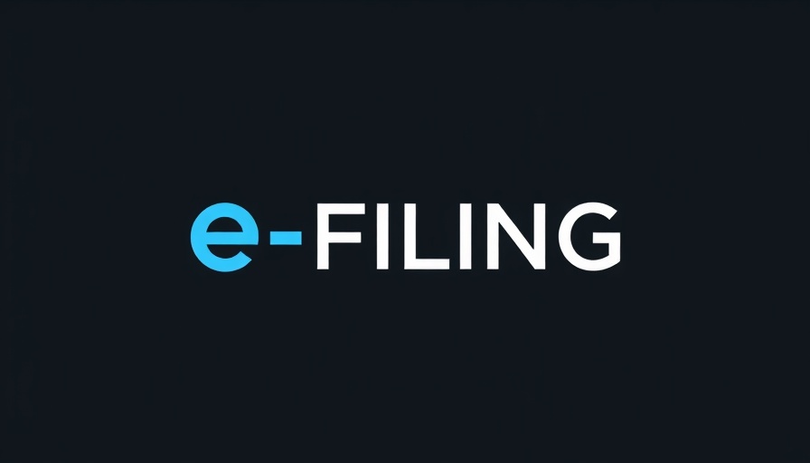 Customs Weekly List of Unentered Goods e FILING logo, minimalist design