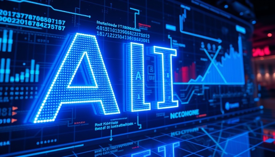 AI's Impact on Sales Enablement: futuristic digital display.