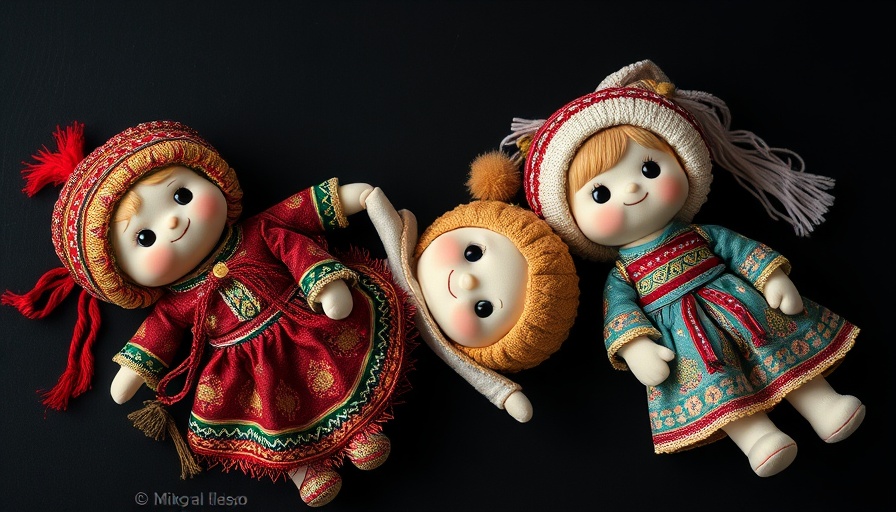 Indigenous art Labubu regalia plush dolls vibrant traditional outfits