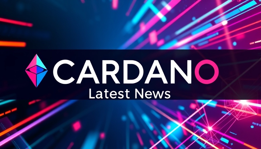 Vibrant Cardano updates digital banner with news theme.
