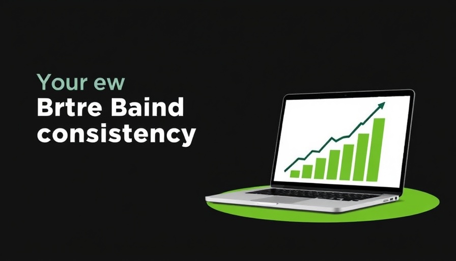 Brand Consistency Through Strategic Social Media Management graphic.