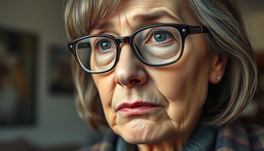 Close-up of woman expressing emotion, Grief and Mental Illness theme.