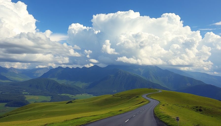 South Africa travel destinations: scenic mountain road view
