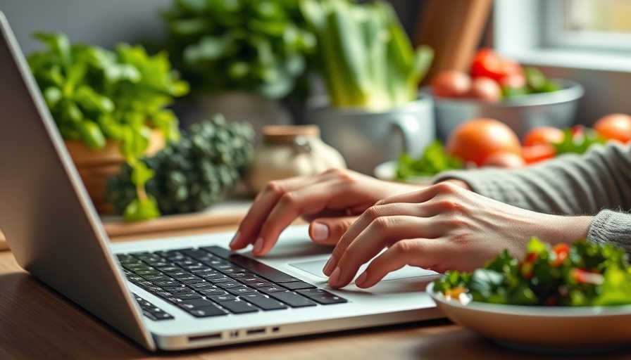 Keyword research in kitchen for SEO catering business.