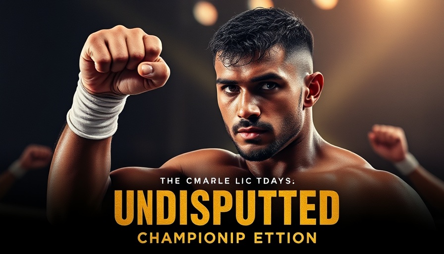 Promotional image for UNDISPUTED Championship Edition featuring boxer.