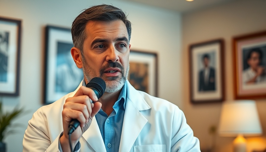Man in white coat discussing how to fall asleep instantly indoors.