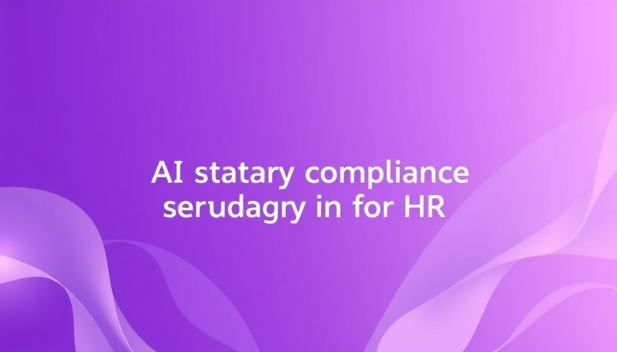 Abstract banner on AI in HR compliance with purple watercolor background