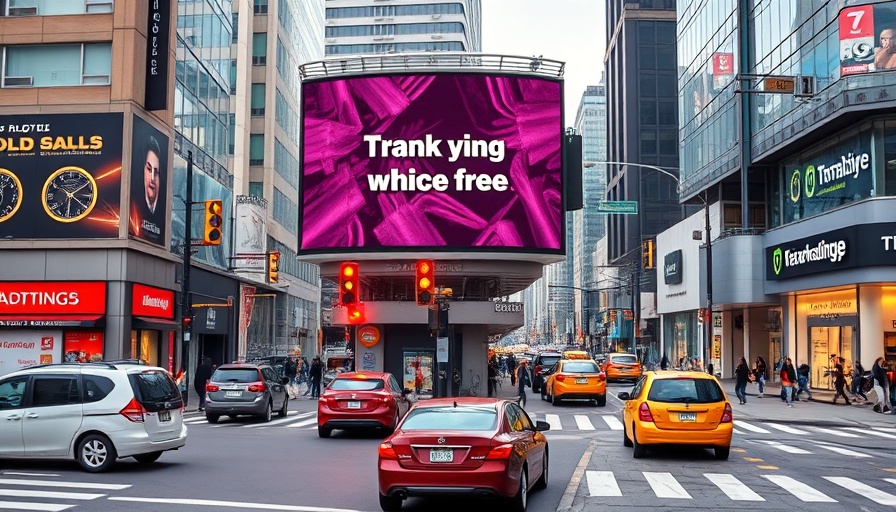 Digital billboard ad at busy South African intersection, OG Influencer reference.
