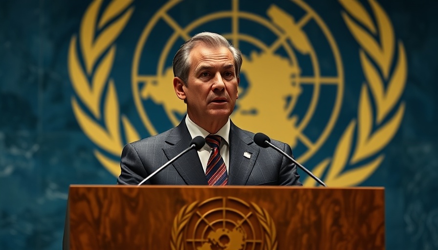 South African diplomat speaking at the UN, focusing on diplomatic strategy.