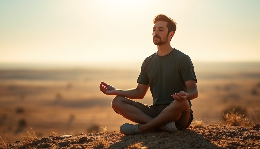 Meditation scene illustrating nonduality and the ego