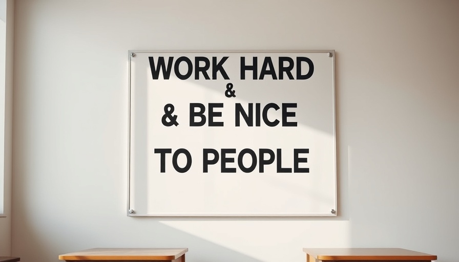 Inspirational school poster with motivational message.