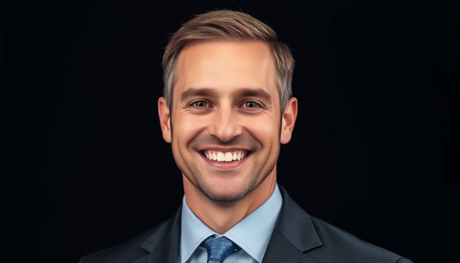 Professional headshot of a smiling man in formal attire.