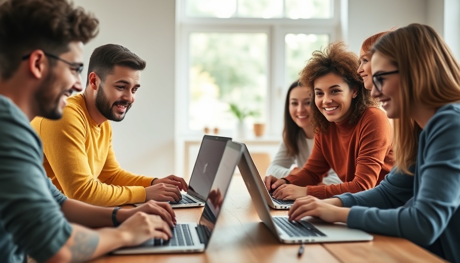 Group of young adults collaborating with laptops in a cozy room, transforming traditional degrees.