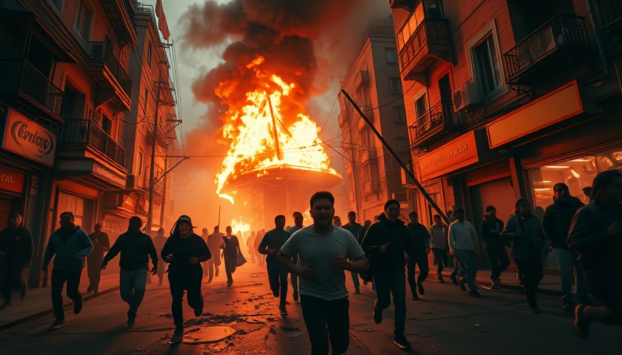Rajoelina Madagascar protests, a building on fire during unrest.
