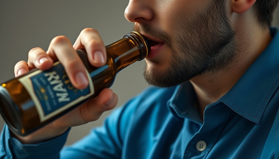 Man drinking beer, illustrating alcohol breath duration.
