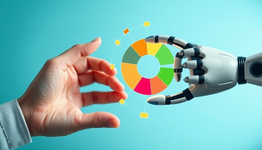 Conceptual illustration of AI and human control balance in Google Ads.