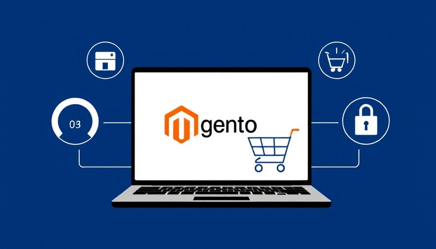 Illustration showing how Magento modules enhance ecommerce performance.