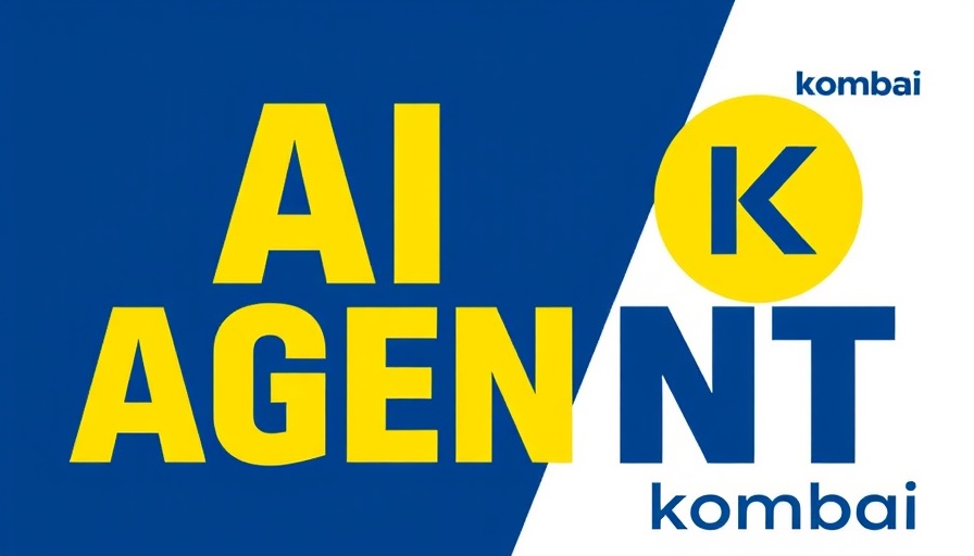 Bold graphic with Kombai logo highlighting AI in Digital Marketing.
